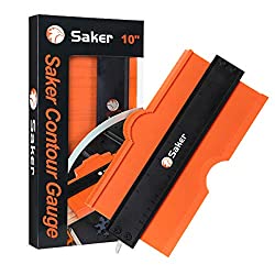 【PRECISE SHAPE DUPLICATION】:Saker Contour Gauge designed for winding pipes, circular frames, ducts and many objects, Ideal for fitting tiles, laminate, carpet, checking dimensions, moulding, etc.Useful tool for operations on car bodies, carpentry and for all kinds of modelling.
📏【ADJUSTABLE AND LOCKING FEATURE】:Saker contour guage can adjust the tightness according to your needs. After using the contour ruler for a period of time, you can easily adjust the tightness;Once object has been contoured, lock contour gauge teeth in place for perfect traces every time.
📏【GOOD MATERIAL AND PORTABLE】:The contour gauge is made of high quality ABS plastic, high strength, rustproof and durable.
📏【ESAY TO USE】:Our contour gauge measures 5 inch&10inch ,can be used to measure the shape of irregular objects，instant template for marking precise tile cuts .You just press the contour gauge on one of the shapes.Trim outline and cut into shape.
📏【EXTENSIVE APPLICATION】:Contour gauge is used to locate profiles or edges and accurately transfer to the material to be cut.For any kind of work needs the contour duplication. In woodworking, auto body, auto metal sheet, stainless steel or any job of contour duplication.