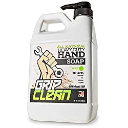 TOUGH AS MUD - Because it is mud—Bentonite clay, to be exact. Our unique & natural heavy duty hand cleaner for mechanics (+ other dirty jobs) easily & quickly breaks down and absorbs tough grease, oil, inks, odors, poison ivy, stains, and whatever else your filthy hands get into.
ALL NATURAL - Forget harsh chemicals that wreck your skin. Our formula uses only natural ingredients. No solvents, no detergents, & no toxins… no more whining about dry hands or cracked skin – no matter how many times you wash.
2X MORE CONCENTRATED - Clean more dirt for your dollar! Our gritty, pumice soap formula packs twice the cleaning power into each drop than the next best competitors, giving you over 500+ washes per jug.
SENSITIVE SKIN APPROVED - Oh you’re sensitive? Relax! This natural hand cleaner uses from-the-earth ingredients like bentonite clay, coconut oil, and olive oil to protect your skin from the wear and tear of extended use.
THE GRIP CLEAN GUARANTEE - Clean those filthy hands in confidence! If for some reason you don't feel Grip Clean is the best damn hand soap you’ve ever used, we’ll give you a full refund.