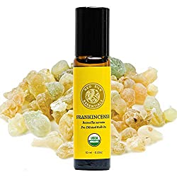 100% pure, natural pre-diluted essential oil roll-on. Organic Boswellia Serrata - steam distilled from resin of the Boswellia tree. Non-GMO USDA Certified Organic.
Often called the sacred "King of Oils" - a popular choice in skin care due to its anti-aging, healing and therapeutic properties.
Offers a variety of other health benefits, including helping to relieve chronic stress and anxiety, reduce pain and inflammation, aid in weight loss and enhance libido.
Bottled in the USA. 10 ml amber bottle. Lot # on every bottle. USDA National Organic Program (NOP) Operation ID# 5350000149. Always Cruelty Free. Stainless steel roller ball for easy application. Diluted to 10% with Certified Organic Caprylic/Capric Triglyceride (MCT) oil.
Shop all our Organic Essential Oils and Diffusers in our Amazon Store: Amazon.com/redsilkessentials. 100% Money Back Guarantee.